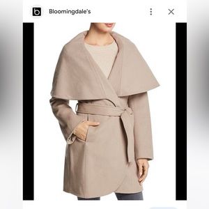 Marilyn Oversized Shawl Collar Wool Blend Coat Size xs TAHARI